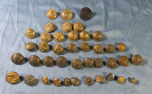 Boutons officier de - 40, d'officier
