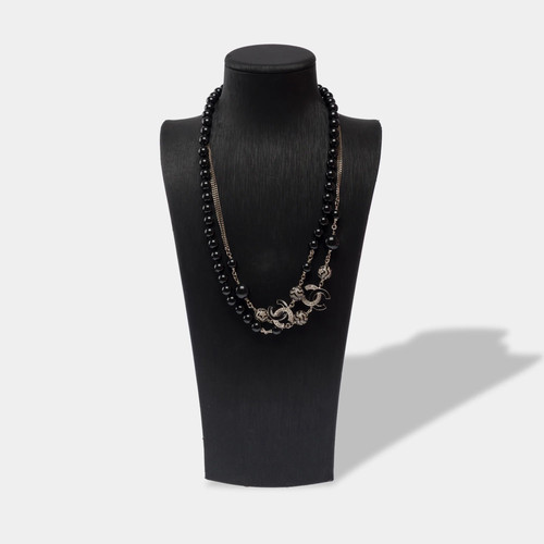 Bijoux chanel perle noir - chanel, en