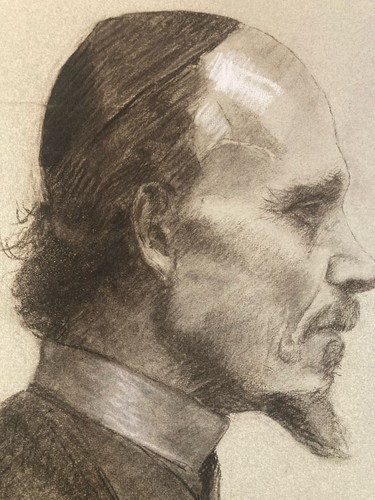 Dessin crayon portrait - crayon,