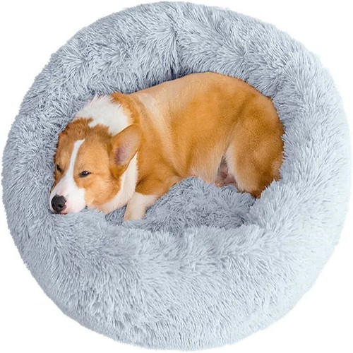 Lit rond peluche super - peluche,