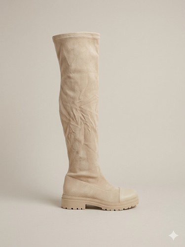 Botte cuissarde velour femme - velour,
