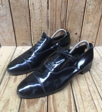Crockett & Jones 'CHATHAM' black cap toe Mens leather dress shoes UK 7.5E US 8.5