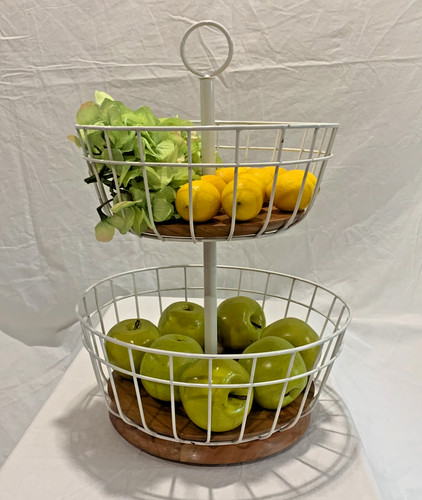 Tier rotating fruit basket - 2,