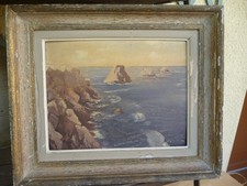 Peinture année 50  huile sur