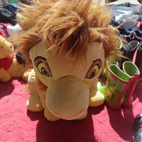 Doudou peluche simba roi - peluche,