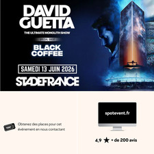 🎧 DAVID GUETTA – Stade de France 2026 - Places concert 