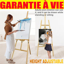 175cm chevalet d'atelier peinture en bois pliable avec support de toile réglable