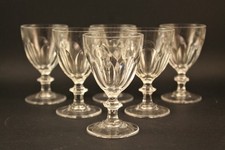 6 verres à vin rouge cristal