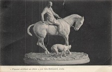 PIQUEUR ARRETANT UN CHIEN 94253