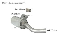 Ragazzon Silencieux Avant En Acier Inoxydable VW Golf 6 GTI Système 70mm