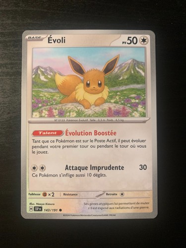 Carte pokémon commune evoli - pokémon,