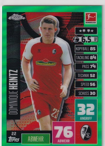 Topps bundesliga chrome 21 - chrome, 20/21