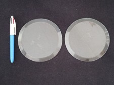 2 Verres Biseautés pour
