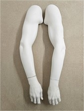 Set of Vintage male ROOTSTEIN Mannequin parts 2x Arm + 2x Hand Schaufensterpuppe