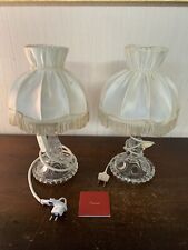 2 Baccarat Crystal Medallion Model Bed Lamps (price for 1)