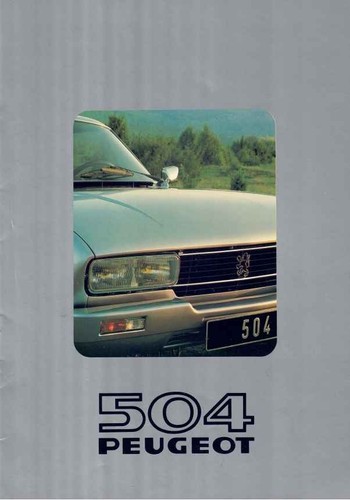 Catalogue brochure peugeot 504 - brochure,