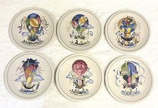 6 Villeroy Boch LE BALLON Salad Plate Cologne Londres NY Copenhague Venise Luxem