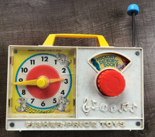 Boîte à musique TV-Radio FISHER PRICE - Fonctionne - 1971 TBE Jouet ancien