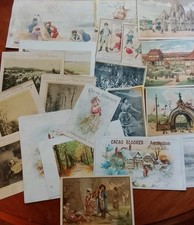 Lot de 65 anciennes chromos