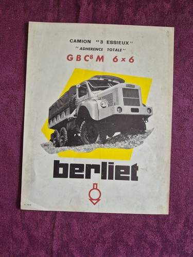 Berliet camions essieux - essieux, gbc