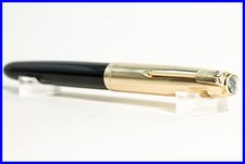 Vers 1950, J. Parker 51 Noir- Or, M Ressort 14K Or, Fabriqué En Angleterre