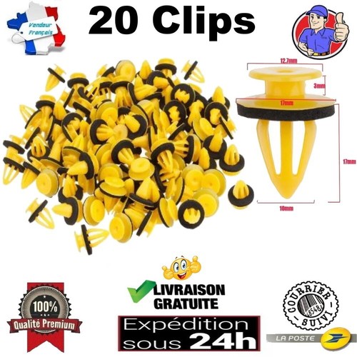 Clips fixation panneau - 20,