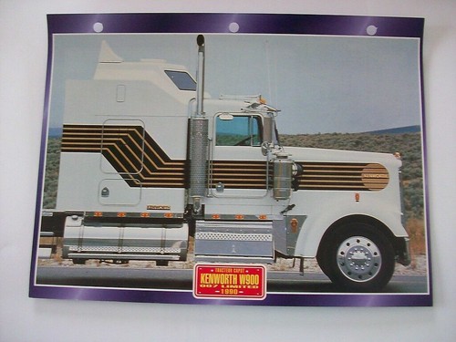 Carte fiche camion tracteur - carte,