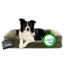 LUMALAND Lit pour Chien Coussin Gr. M Panier 90x65cm Indoor Corde Housse Lavable