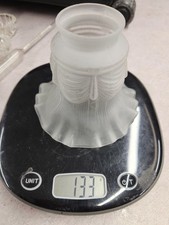 Tulipe abat jour verre ancien