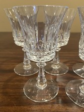 Val St Lambert Glennis Fine Crystal Wine Glasses Set Of 5