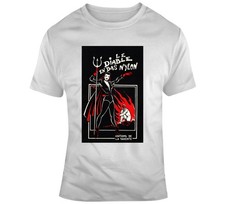 Le Diable En Bas Nylon Retro T-shirt Vintage Tee 50s 60s Devil Wears Nylon Sexy