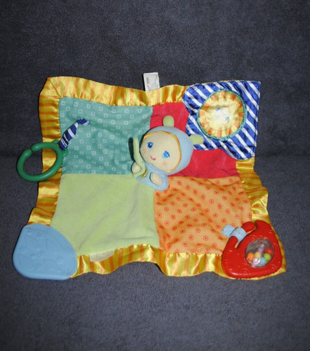 Doudou plat luciole - luciole, satin