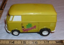 TAMCO SQUIRT SOUNDWAGON RECORD PLAYER VW BUS PLASTIC TOY IN YELLOW