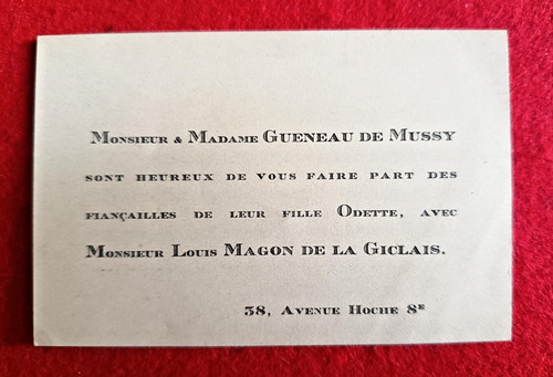 Bv89 ancien faire part - bv89-ancien, faire-part