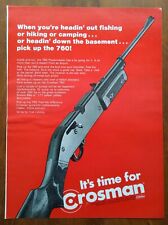 1973 Crosman 760 Pellet Rifle Photo Vintage Magazine Print Ad 