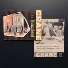 Two 1959 Disneyland Crane Plumbing Exhibit Brochures • Tomorrowland • VG Cond