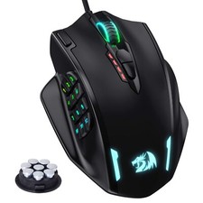 M908 Impact RGB LED MMO Mouse avec Boutons latéraux Souris de Jeu Filaire Las...