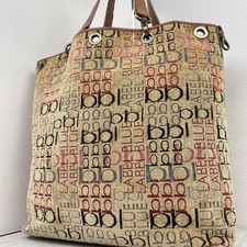 Vhtf Extreme Burberry Blue Label Tote Bag All-Over Pattern A4 Shoulder Women Bag