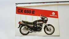 Honda CX 650 E ITALIAN Original Era Motorcycle Brochure Brochure