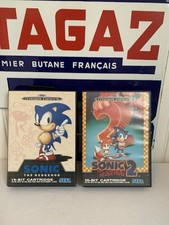 🪩 Lot 2 Jeux MEGA DRIVE : SONIC Et SONIC 2 🇫🇷