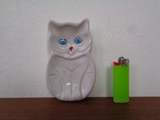 Cendrier En Porcelaine Chat
