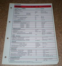 Feuille D'Inspection Honda Accord Aerodeck EXi - À Partir De 1986!