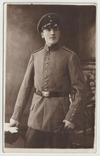 Carte photo soldat allemand - photo,