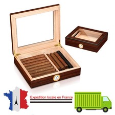 Brun Cave à Cigares Etui pour 20-25 cigare Cave CigarePlateau Boîte à Cigare