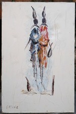 grand tableau signé: femmes