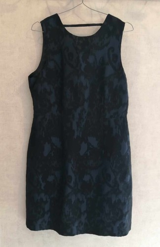 Robe droite bleu marine - , dos