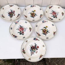 6 Villeroy & Boch hollow plates, Old Strasbourg, vintage, No. 1