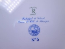  Raynaud Limoges Si Kiang No.5 Vintage Porcelain Cake Plate Platter 7.6 inch 