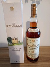 Macallan 12  Whisky ,Bouteille Ancienne 70cl, Year 1970 Rare