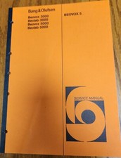 Bang & Olufsen Beovox 5, 3000, 5000 Beolab 3000, 5000 Service Manual - Original